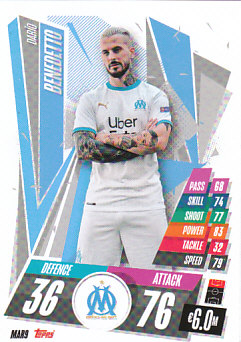 Dario Benedetto Olympique Marseille 2020/21 Topps Match Attax CL #MAR09